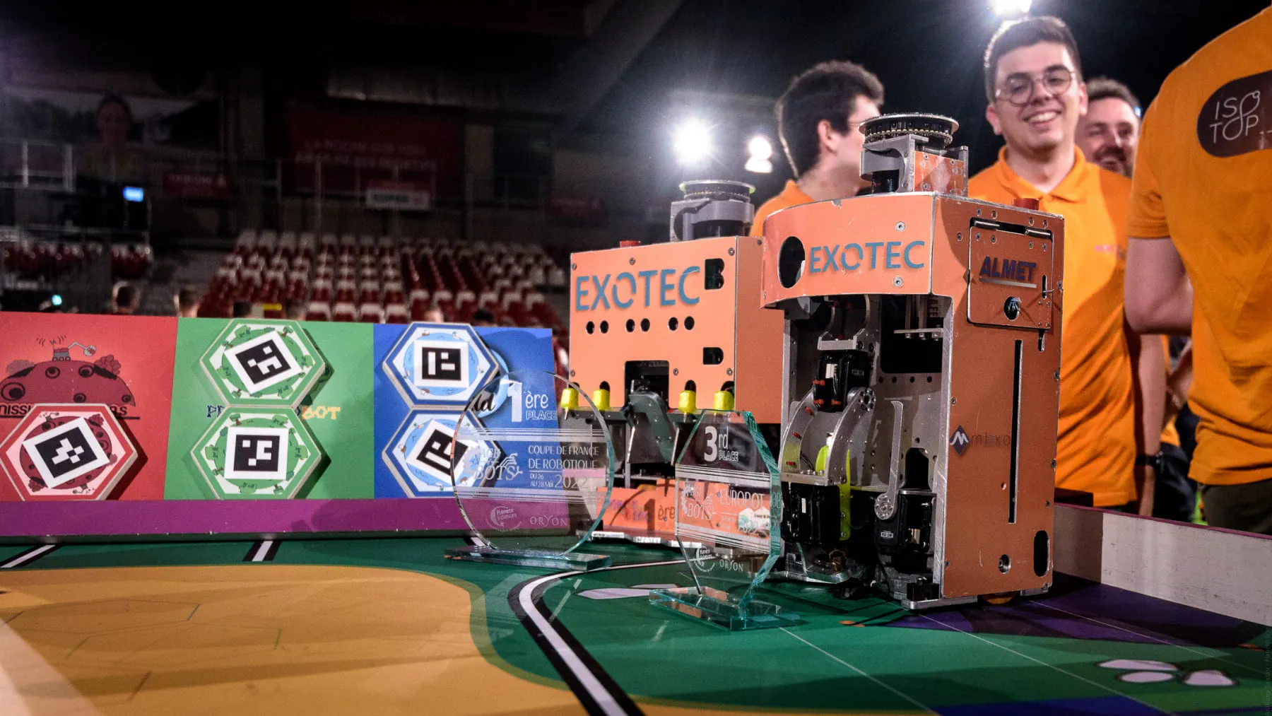 Lucy, Fer, Machu et Picchu, les robots de la saison 2021-2022
